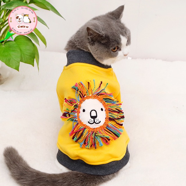 Áo nỉ bo ống cúc bấm cho thú cưng