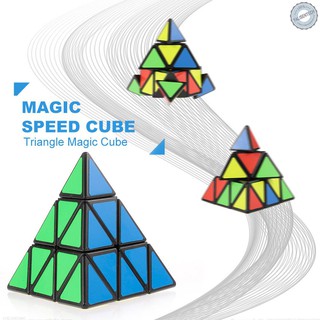 Speed Cube Triangle Magic Cube Pyramid Sticker Cube Puzzle Cube for Beginners Kids