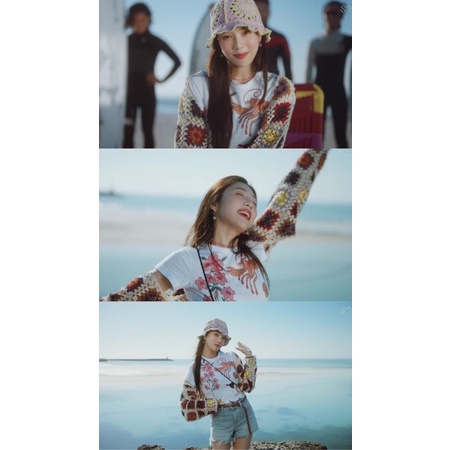 Mũ crochet đan móc mùa hè giống Hyein NewJeans, Taeyeon SNSD, Joy RED VELVET, YooA OH MY GIRL
