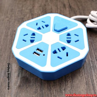 Ổ Điện Trái Cam 2 USB Có Công Tắc