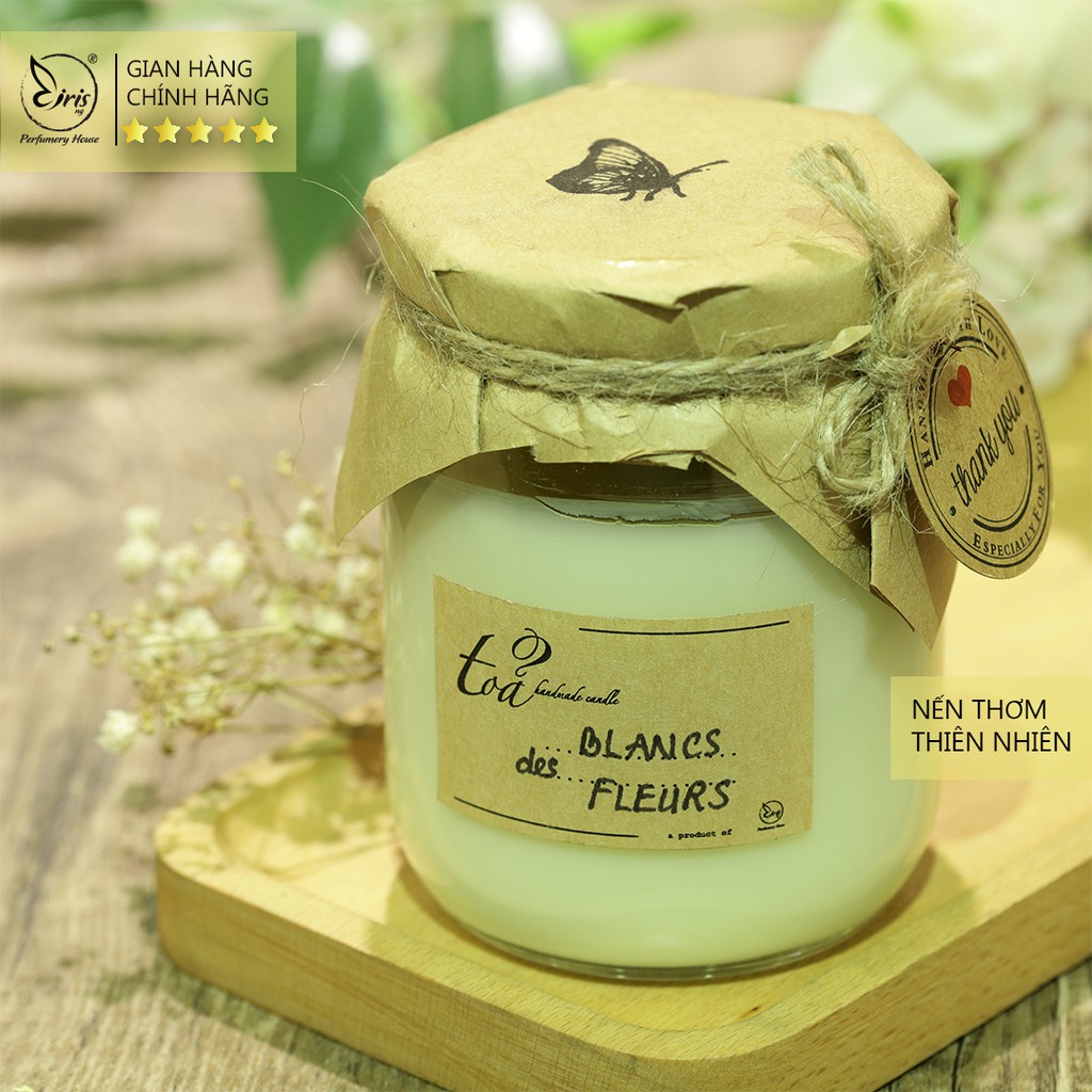 Nến Concept Des Blancs Fleurs | Tỏa Handmade Candle