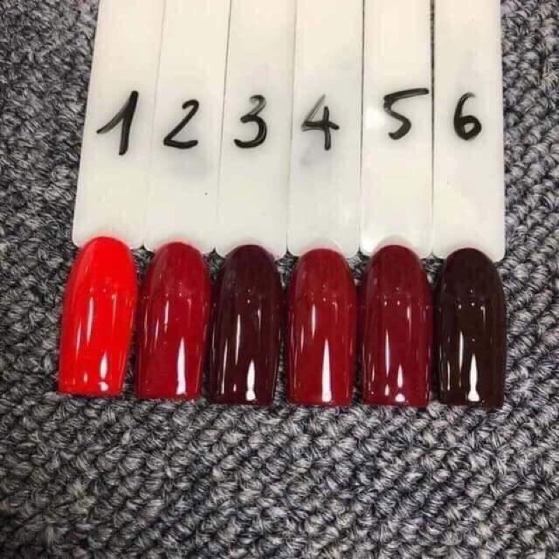 Sơn Gel Mxbon 6 Màu Đỏ Đẹp Hot chính hãng