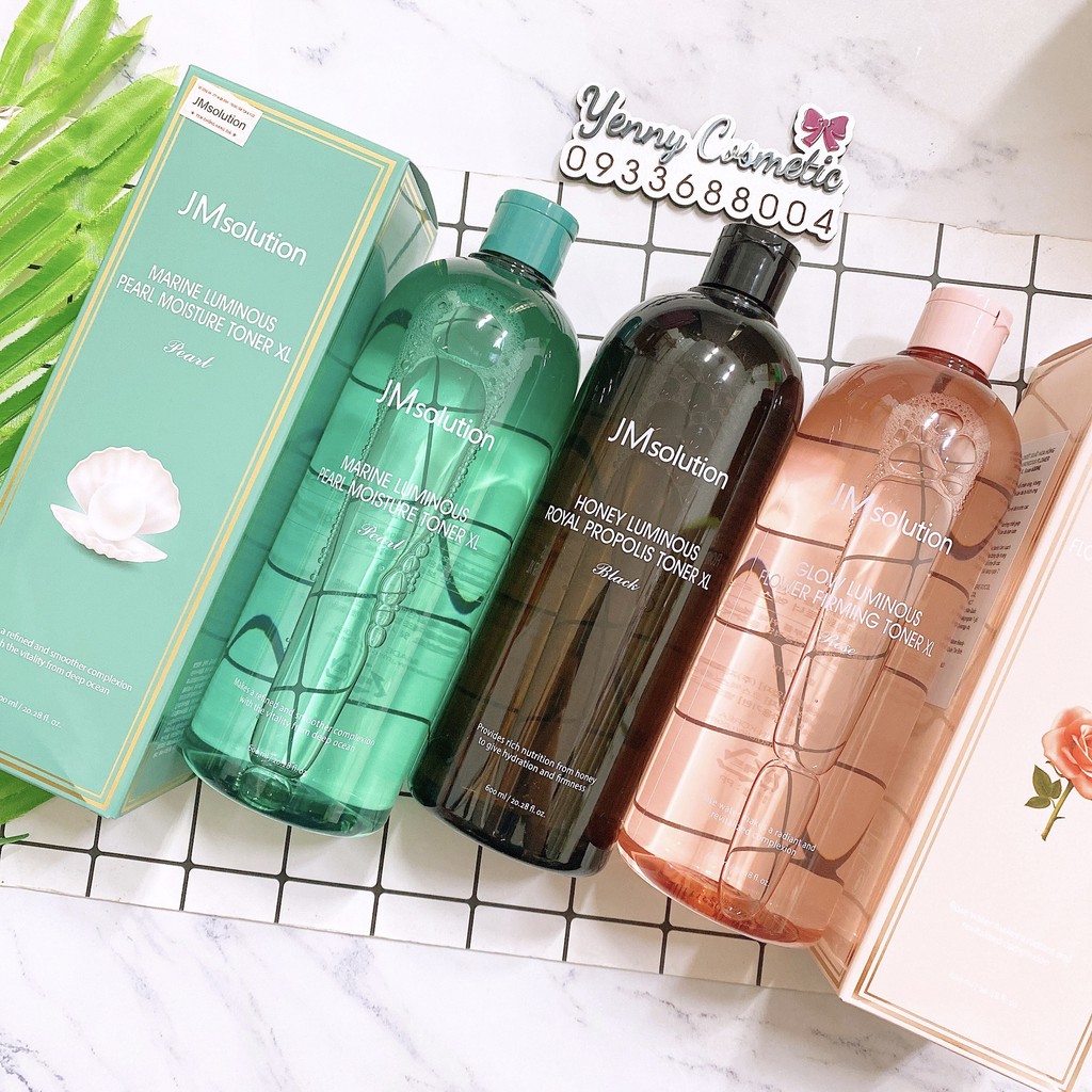 Nuớc Hoa Hồng Cấp Ẩm Dịu Mát Làn Da JM Solution Luminous Toner XL 600ml