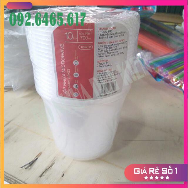 [FREESHIP] COMBO 10 Hộp Nhựa Tròn 350ml - 500ml - 600ml - 700ml Microware  Thuận Lợi  - NHẬT ANH | BigBuy360 - bigbuy360.vn