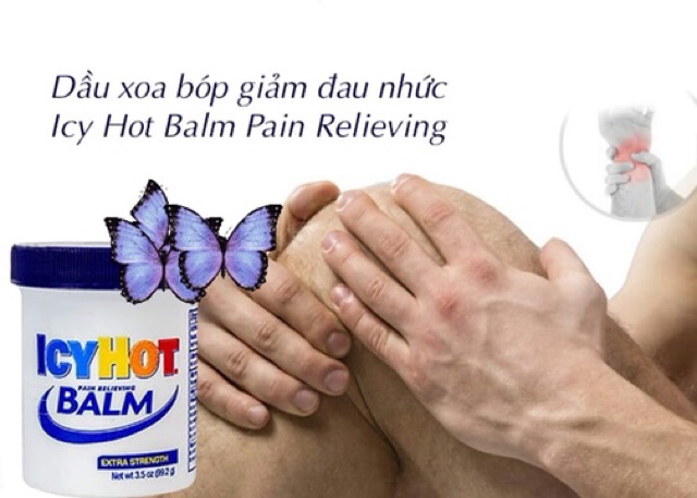 ❤️[HSD: 06/2024] Dầu Nóng Xoa Bóp Giảm Đau Nhức Icy Hot Extra Strength Balm Pain Relieving 99.2g của Mỹ❤️