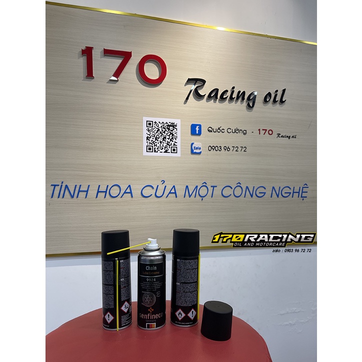 (HCM) Chai Xịt Dưỡng Sên SENFINECO 9924 Chain Lub Extreme Ceramic . Dưỡng Sên 2 Bánh Không Văng Dung Tích 200 ML