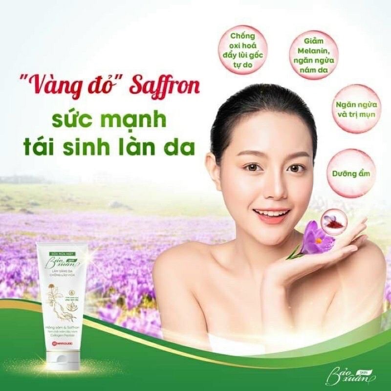 [ Chính Hãng ] Sữa Rửa Mặt Thảo Dược Bảo Xuân Tuýp 100g skin
