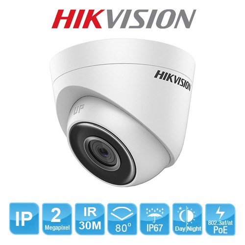 Camera IP HIKVISION  2MP DS-2CD1323G0E-I(L) -• Cảm biến 1/2.8" Progressive Scan CMOS
bán cầu