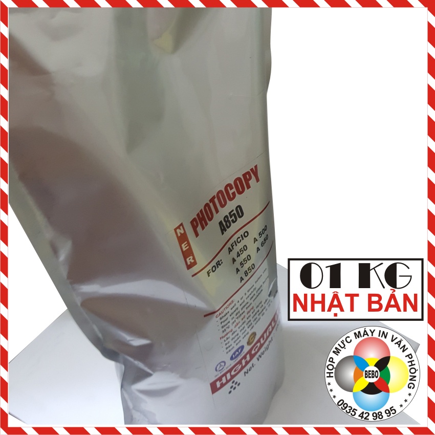 Mực máy Photocopy Ricoh Aficio MP 2852, 2851, 2554, 2553, 2352, 2555, 2500, 2580, 2590, 2591, Gói 01 KG.