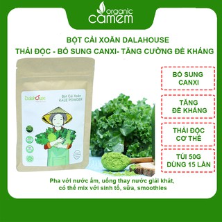 BỘT CẢI XOĂN KALE DALAHOUSE BỔ SUNG CANXI TĂNG ĐỀ KHÁNG THẢI ĐỘC PHÒNG NGỪA UNG THƯ - KALE500
