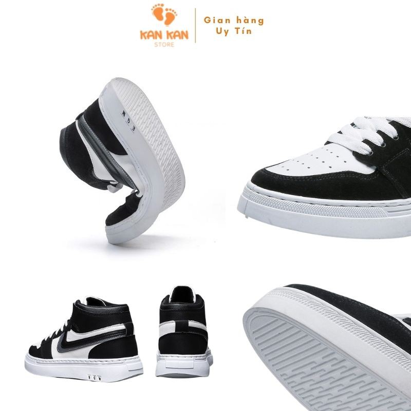 Giày Sneaker Thể Thao Nam KA055 Giầy Thể Thao Thời Trang Cổ Cao Đế Êm Thoáng Chân KanKanStore