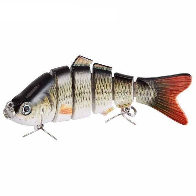 Mồi giả 6 khúc câu cá lóc, cá bass, cá chẽm, nhồng - Mồi lure câu cá cực nhạy ( 20g / 10cm )