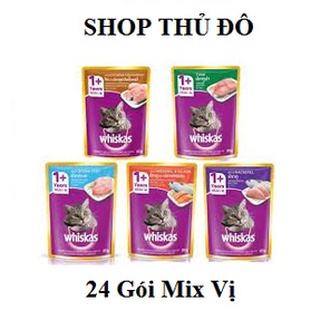 24 Gói Pate mèo whiskas 80g cho mọi lứa tuổi