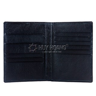 Ví Passport da bò màu đen PH9105