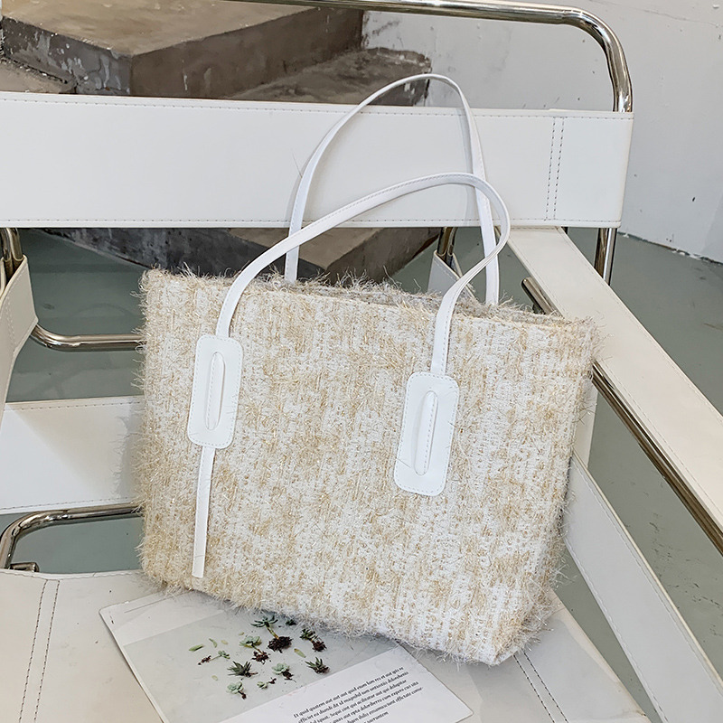 Túi đeo vai bằng vải len thời trang thanh lịch cho nữ IELGY