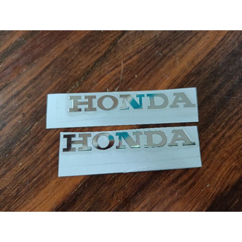 Bộ tem dán chữ Honda dán mặt nạ hợp kim nhôm crôm