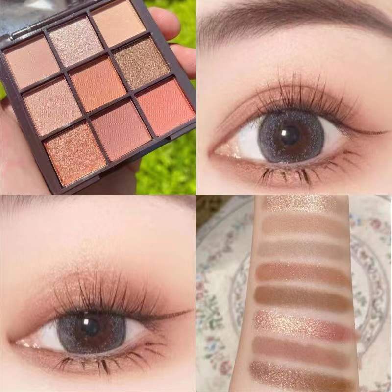 COLOURPOP Bảng Phấn Mắt Jiugongge 9 Màu Lì 3ce Lấp Lánh Chống Thấm Nước Và Mồ Hôi