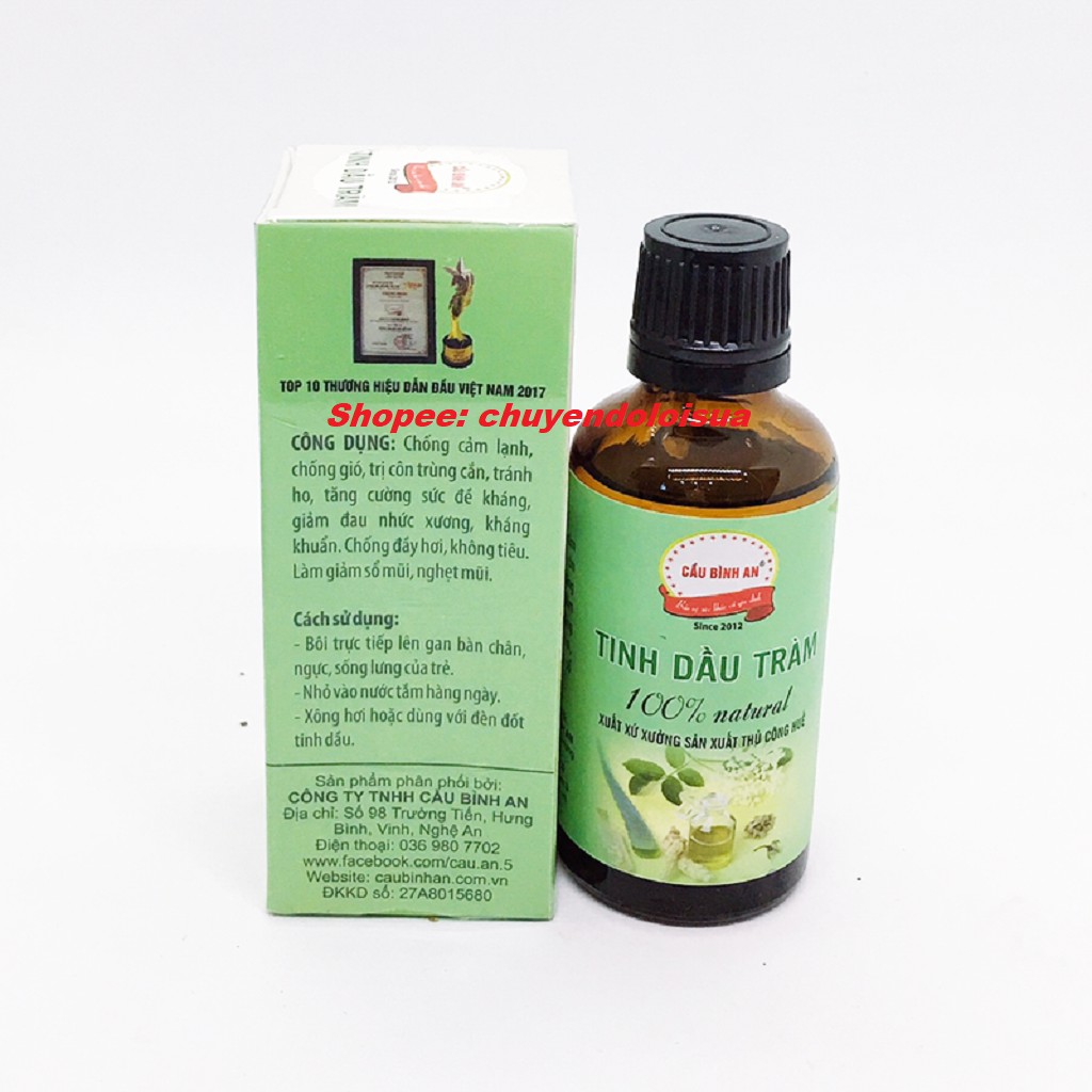 Tinh Dầu Tràm Huế Cầu Bình An Chai 50ml