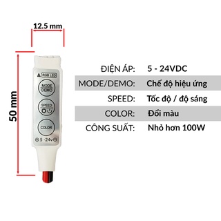 Mạch điều khiển led RGB 12VDC - MSWT