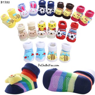 Vớ cho bé sơ sinh hình thú 3D (Set 2 đôi)