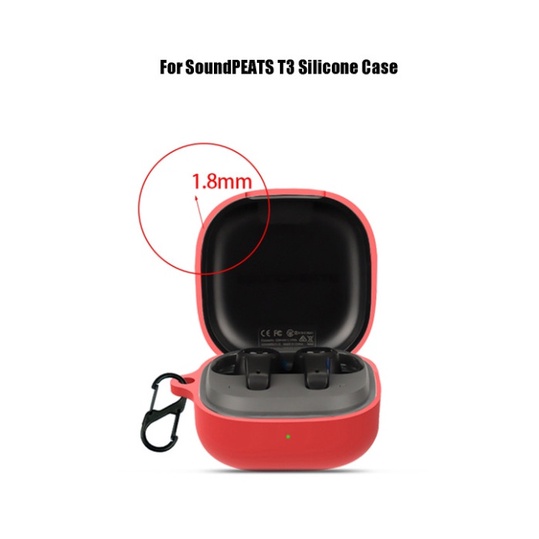 Case silicone đen cho Tai nghe Soundpeats T3