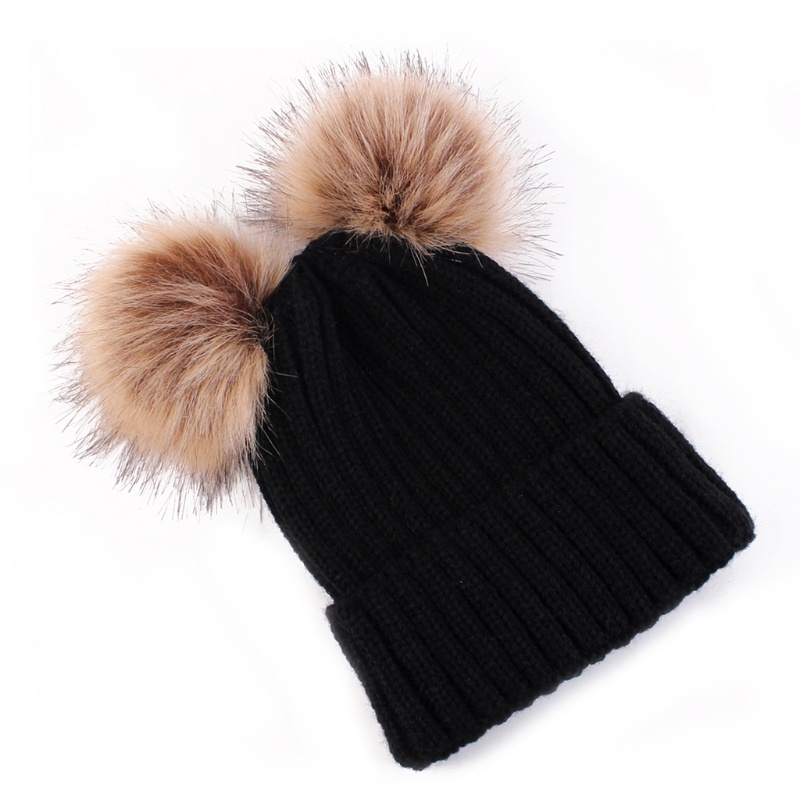 Fl Mũ Beanie Dệt Kim Giữ Ấm Mùa Đông Kiểu Baggy Mới Cho Nữ