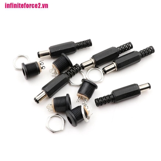 Bộ 10 Đầu Nối Nguồn DC Kèm Phích Cắm Và Khóa Vít 5.5Mmx2.1Mm