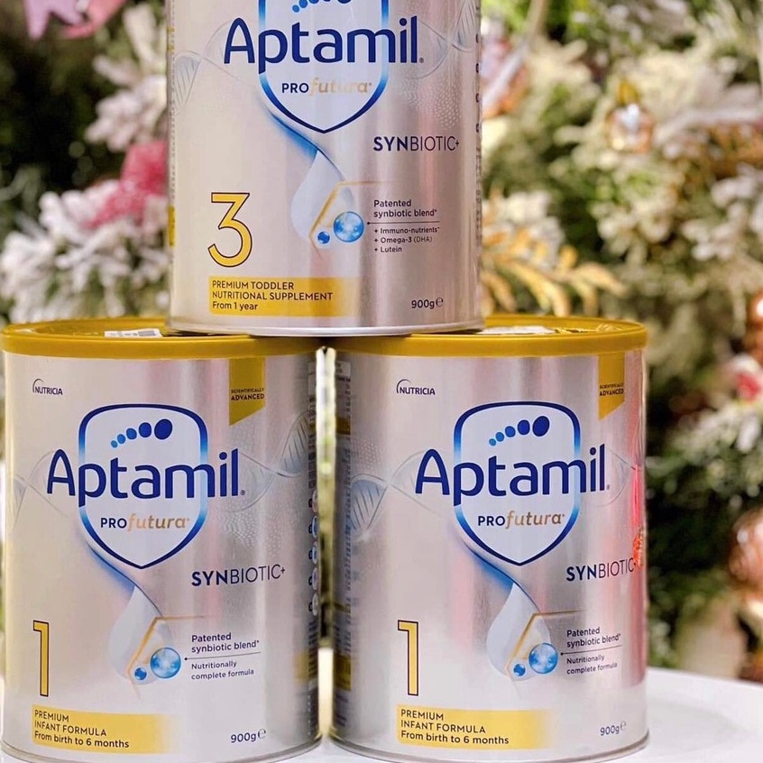 Sữa Aptamil Profutura Synbiotic+ Úc số 1, 2, 3 cho bé từ 0-36 tháng mẫu mới nhất 900gr [BAY AIR - CHÍNH HÃNG]