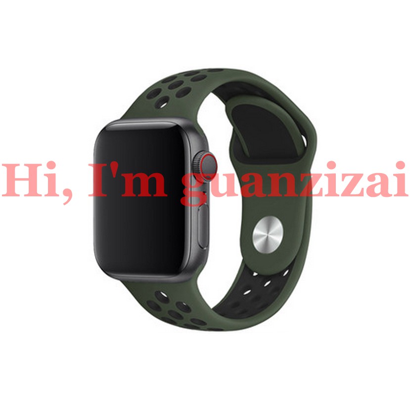 Band Dây đeo thay thế bằng silicon bền và thời trang cho Apple Watch Series se/6/5/4 /3 /2 /1 38mm/40mm/42mm/44mm
