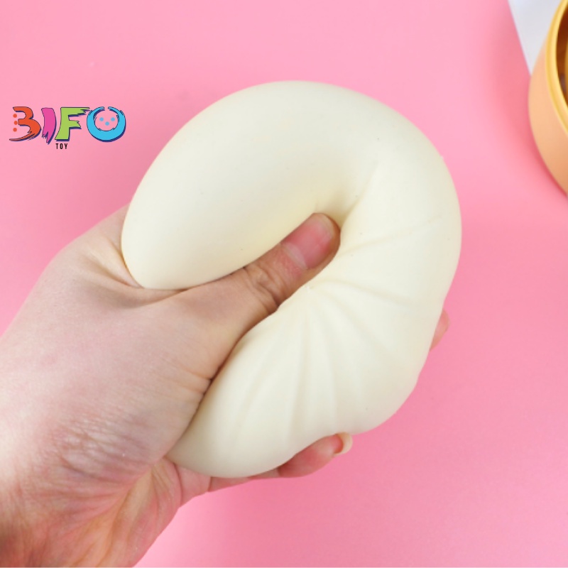 Đồ chơi mềm dẻo bánh bao hấp Squishy mochi ngộ nghĩnh đáng yêu xả stress cực thú vị