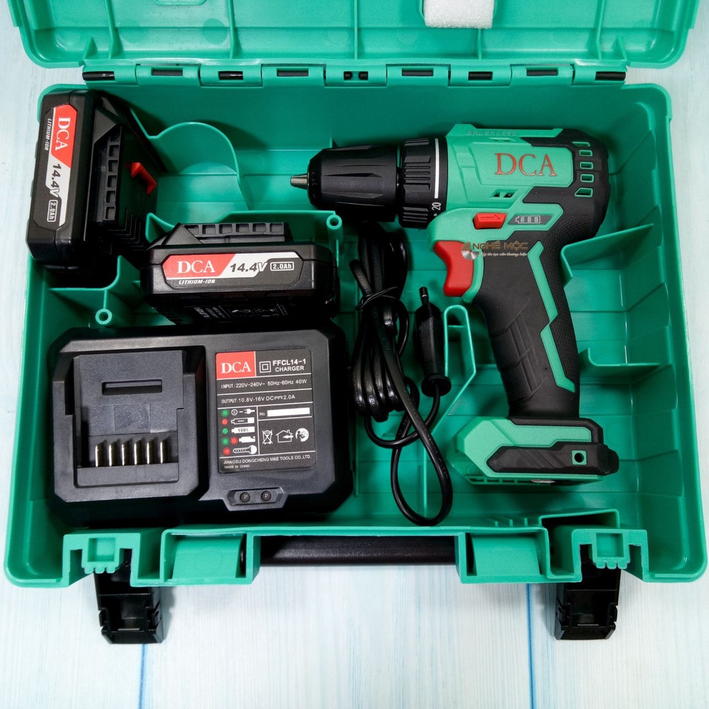 Máy khoan pin DCA ADJZ24 không chổi than chính hãng khoan bắt vít DCA ADJZ24-10EM 14.4V Nghề Mộc