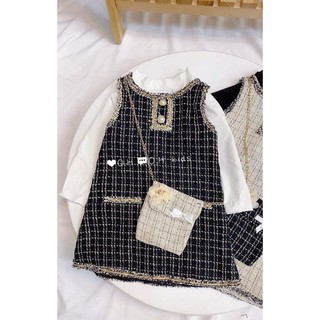 set váy dạ cho bé gái