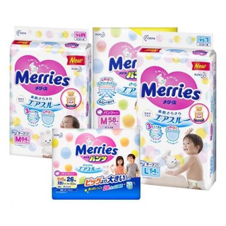 COMBO 4 BỊCH BỈM DÁN/QUẦN MERRIES CỘNG MIẾNG NỘI ĐỊA NHẬT SS96/ S88/M64/M68/ L58/ L50/Xl44/XXL28