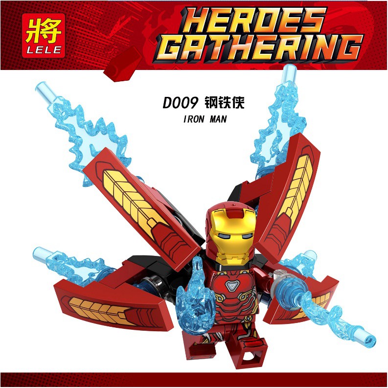 Minifigures Nhân Vật Người Sắt Kèm Hiệu Ứng D009 MK50