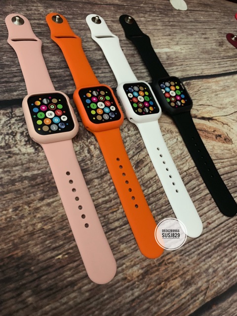 Combo dây cao su - ốp apple watch đủ size