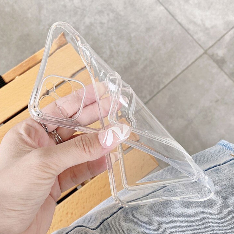 Ốp Điện Thoại Trong Suốt Kèm Ngăn Đựng Thẻ Và Ảnh Cho iPhone 14 13 12 11 Pro Max 12 13 14 Mini X XS XR 8 7 6 6S Plus