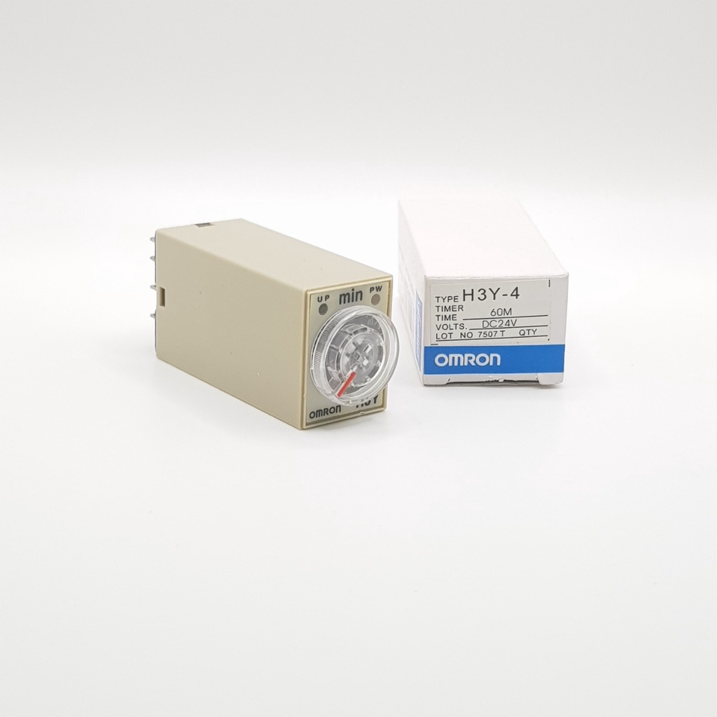 Relay thời Gian H3Y-4, H3Y-4 24V 60M, rơ le thời gian, timer hẹn giờ. H3Y-4/H3Y-2, 24V 60 phút