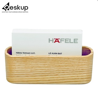 Hộp đựng namecard cơ bản bằng gỗ Deskup