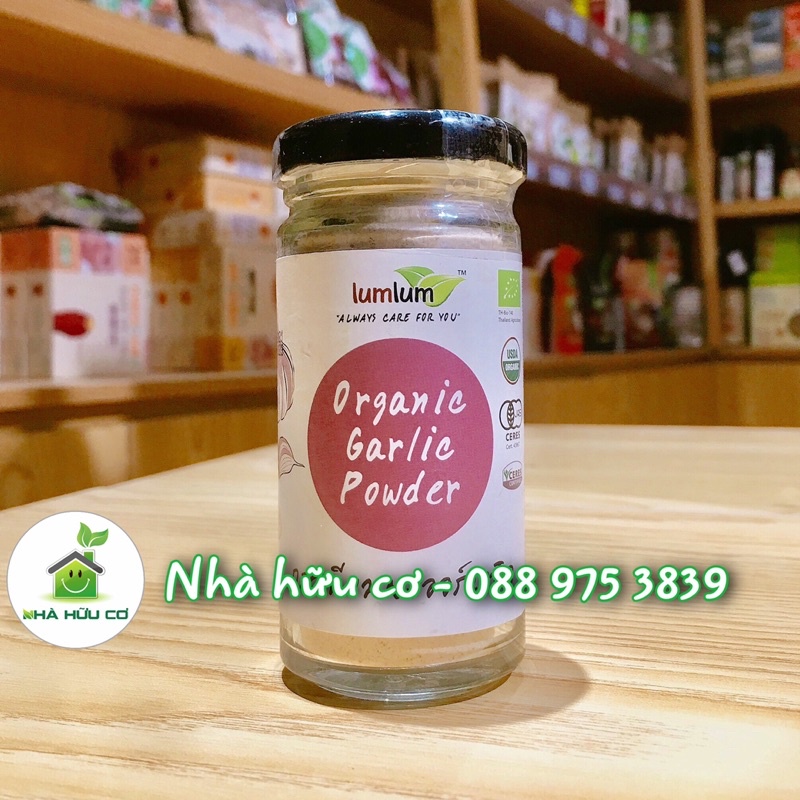 Bột tỏi hữu cơ Lumlum 50g - Organic Garlic Powder - Date: 9/2023- Nhà Hữu Cơ