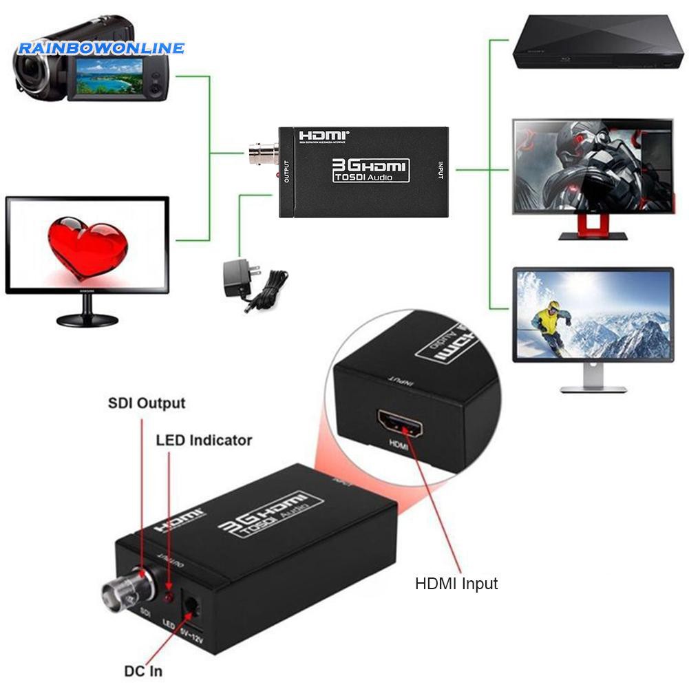 Bộ Chuyển Đổi 3g Hdmi Sang Hd-Sdi Cho Hdtv 1080p Bnc Video