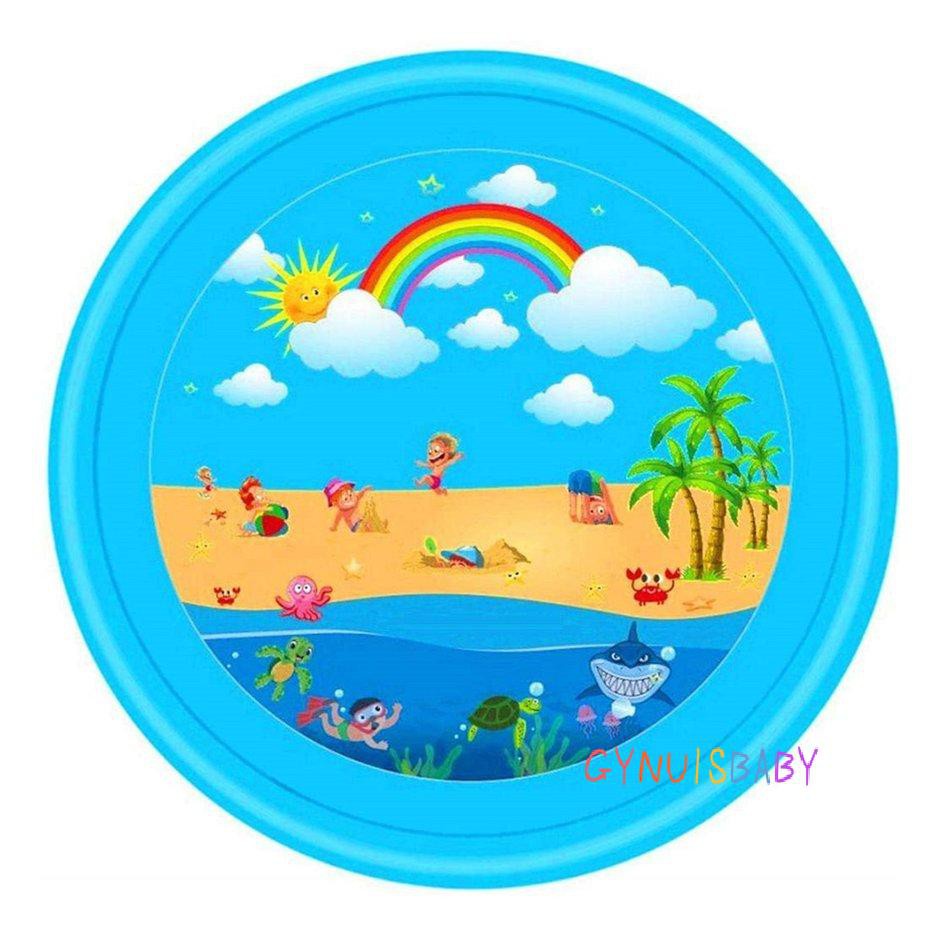 【GYB】Water Fountain Mat Rainbow Ocean Animal Fountain Pool Splash Pad Paddling Pool