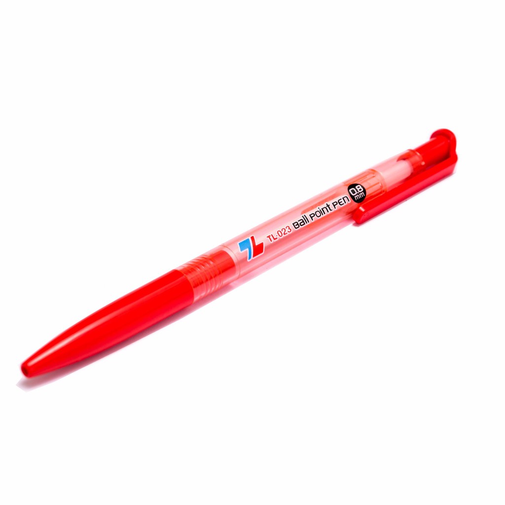 Bút bi Thiên Long 023 ngòi 0.8mm (xanh, đen, đỏ) nét viết êm, trơn, mực ra đều màu mực đậm,đẹp lựa chọn tối ưu của bạn