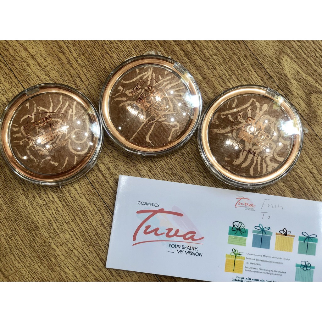 Phấn tạo khối nhũ Catrice Sun Lover Glow Bronzing Powder #010