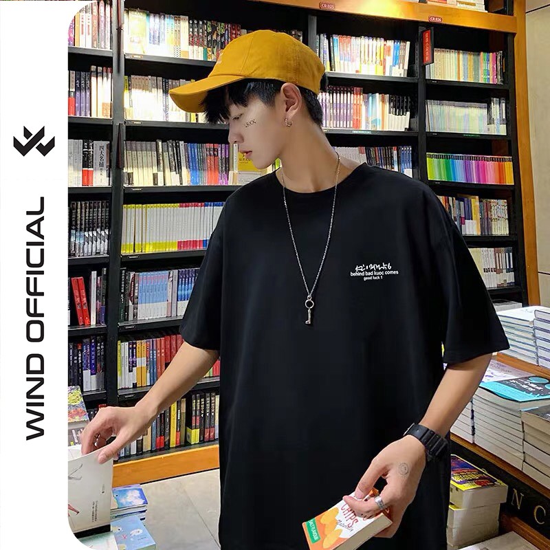 Áo thun tay lỡ WIND phông unisex form rộng thun cotton KAO thời trang nam nữ oversize | BigBuy360 - bigbuy360.vn