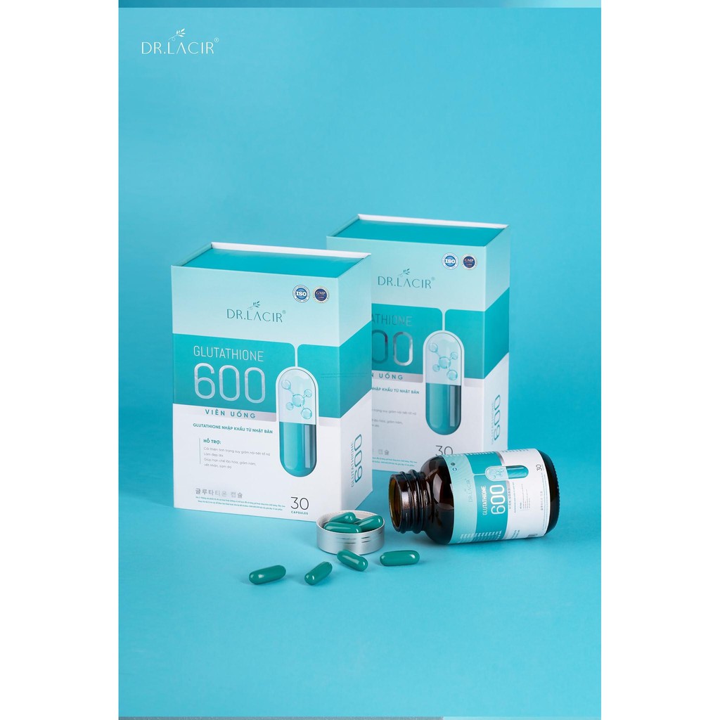 [siêu rẻ] VIÊN Dr Lacir UỐNG TRẮNG DA NGỪA NÁM GLUTATHIONE 600 | Thế Giới Skin Care