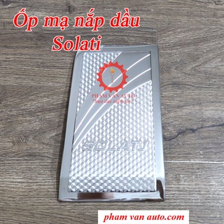Ốp mạ crome nắp bình dầu Hyundai Solati hàng cao cấp Phạm Văn auto