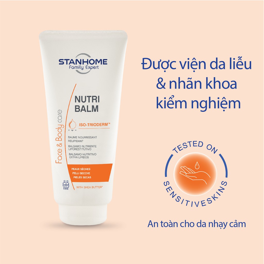 Kem dưỡng ẩm cho da khô, da nhạy cảm Stanhome Family Expert Nutri Balm 200ml/tuýp