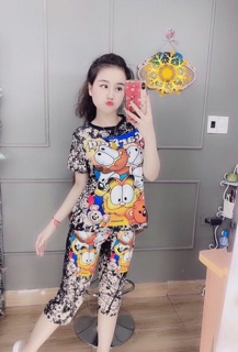 Bộ thun lạnh lửng