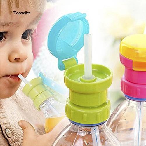 Nắp có gắn ống hút tiện dụng cho chai nước cho bé/người lớn chất liệu nhựa PP + silicon kích thước 2.7cm