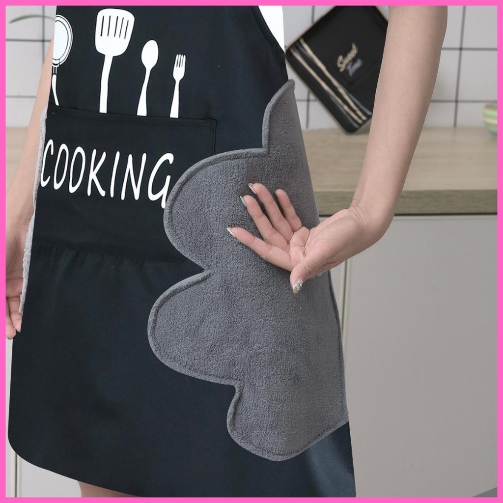 Tạp dề Cooking phong cách Hàn Quốc thanh lịch, sang trọng chống thấm nước, chống bám bẩn